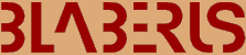 Logo kolonie Blaberus slovo z ojediněle upravených písmen